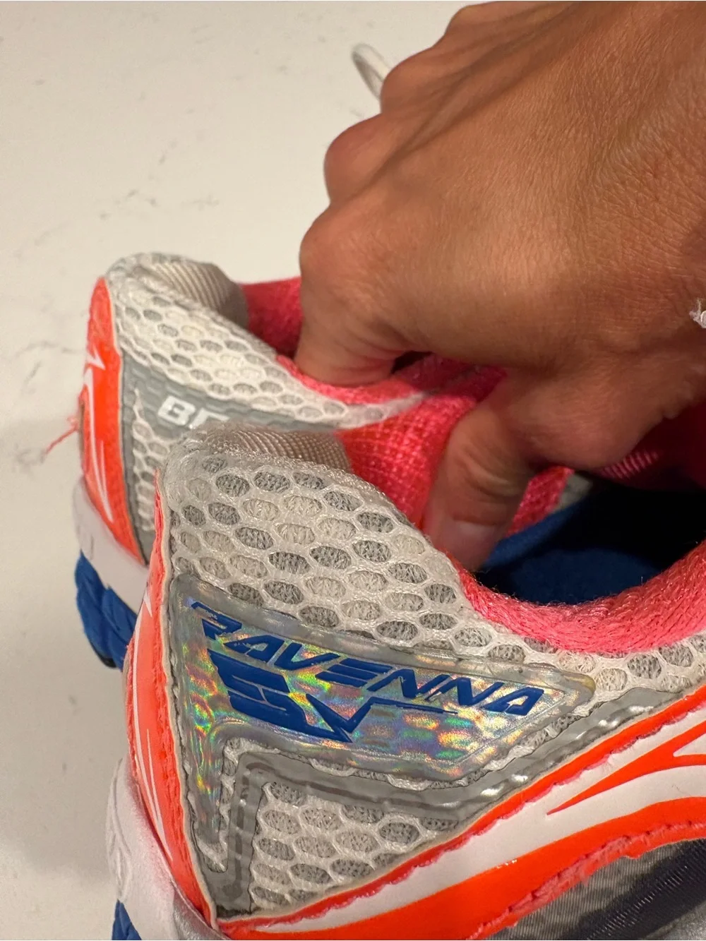 Brooks Women’s Ravenna 5 Running Shoes - Gray, Orange, Pink, Blue